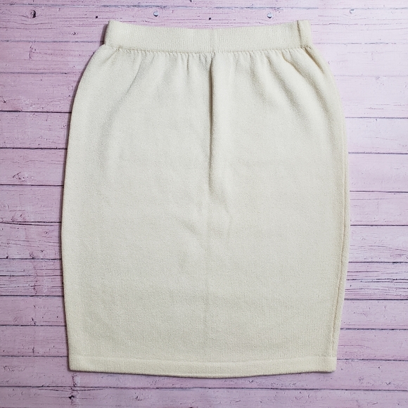 St. John Dresses & Skirts - St. John Basics | Cream Santana Knit Pencil Skirt